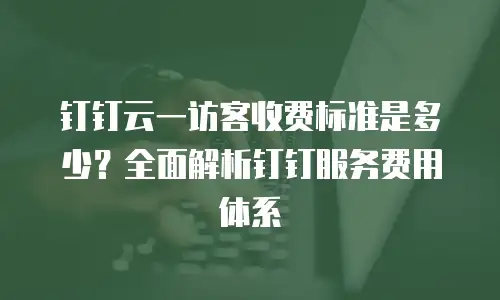 钉钉云一访客收费标准是多少？全面解析钉钉服务费用体系