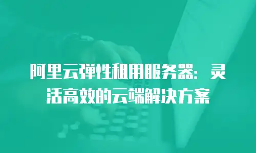 阿里云弹性租用服务器：灵活高效的云端解决方案
