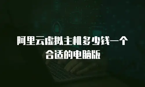 阿里云虚拟主机多少钱一个合适的电脑版