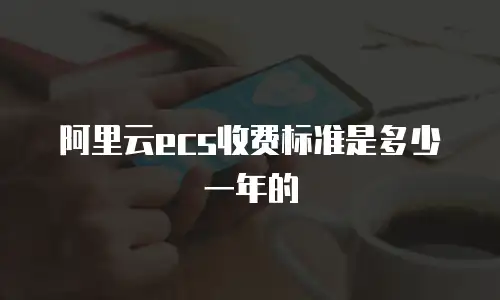 阿里云ecs收费标准是多少一年的