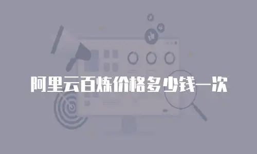 阿里云百炼价格多少钱一次