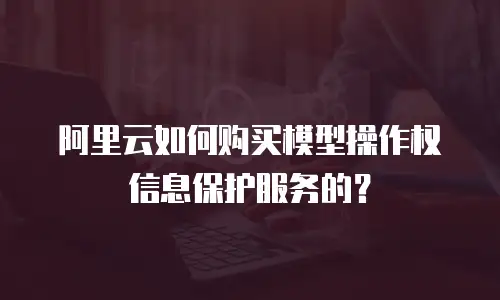阿里云如何购买模型操作权信息保护服务的？