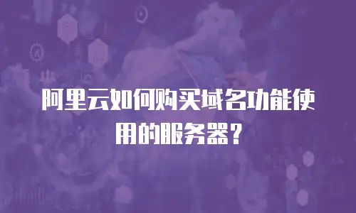 阿里云如何购买域名功能使用的服务器？