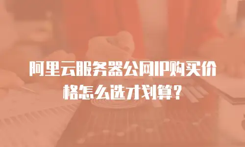 阿里云服务器公网IP购买价格怎么选才划算？