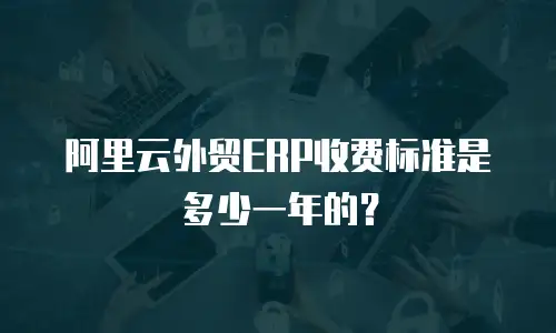 阿里云外贸ERP收费标准是多少一年的？