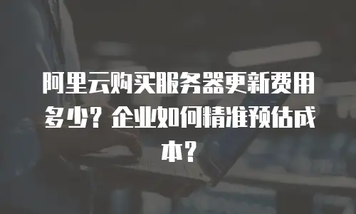 阿里云购买服务器更新费用多少？企业如何精准预估成本？
