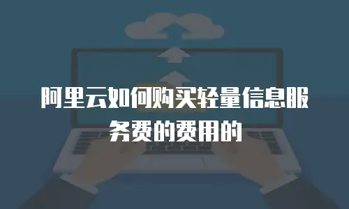 阿里云如何购买轻量信息服务费的费用的