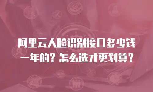 阿里云人脸识别接口多少钱一年的？怎么选才更划算？