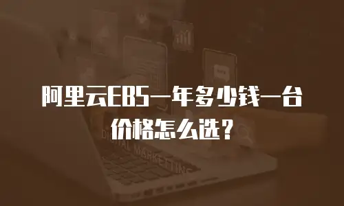 阿里云EBS一年多少钱一台价格怎么选？