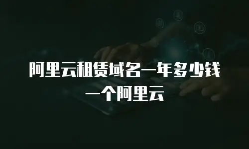 阿里云租赁域名一年多少钱一个阿里云