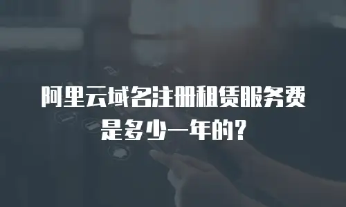阿里云域名注册租赁服务费是多少一年的？