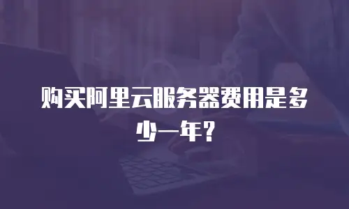 购买阿里云服务器费用是多少一年？
