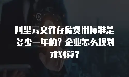 阿里云文件存储费用标准是多少一年的？企业怎么规划才划算？