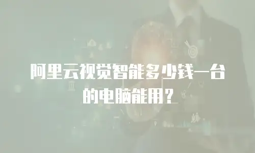阿里云视觉智能多少钱一台的电脑能用？