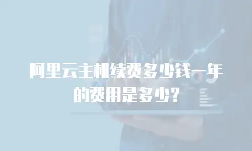 阿里云主机续费多少钱一年的费用是多少？