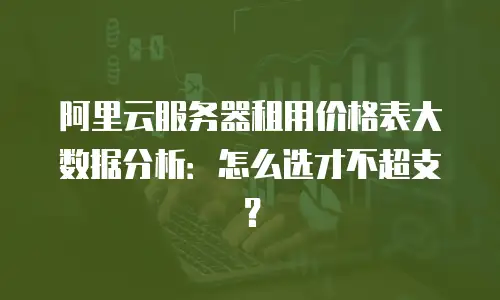 阿里云服务器租用价格表大数据分析：怎么选才不超支？