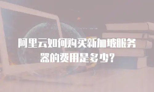阿里云如何购买新加坡服务器的费用是多少？