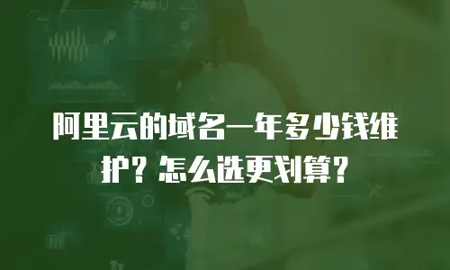 阿里云的域名一年多少钱维护？怎么选更划算？