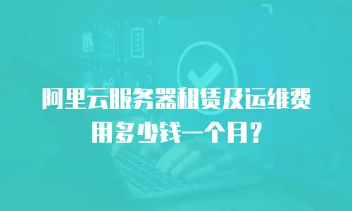 阿里云服务器租赁及运维费用多少钱一个月？