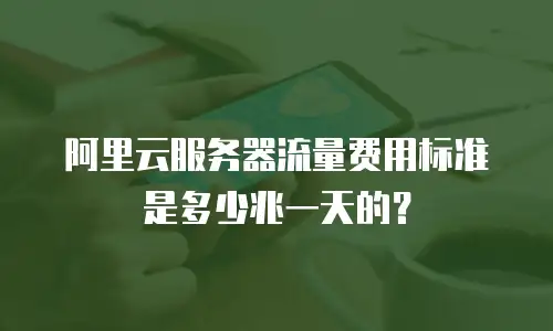 阿里云服务器流量费用标准是多少兆一天的？