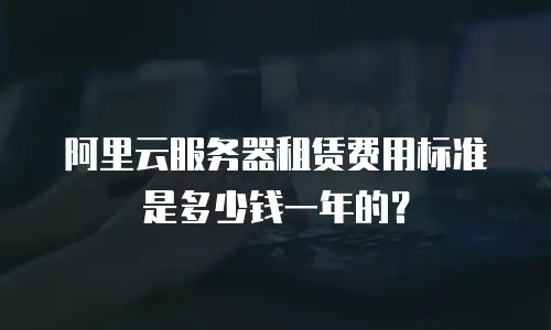 阿里云服务器租赁费用标准是多少钱一年的？
