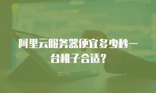 阿里云服务器便宜多少秒一台机子合适？