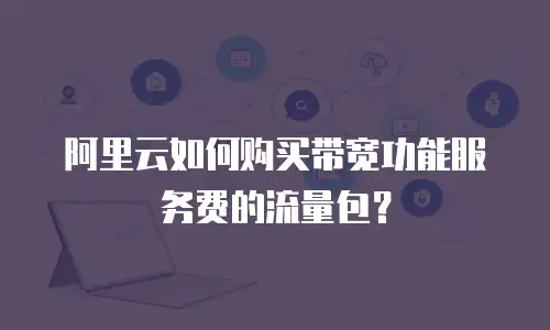 阿里云如何购买带宽功能服务费的流量包？