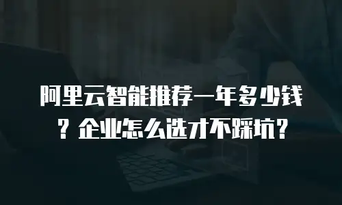 阿里云智能推荐一年多少钱？企业怎么选才不踩坑？