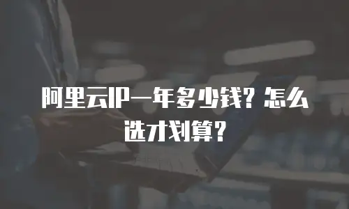 阿里云IP一年多少钱？怎么选才划算？