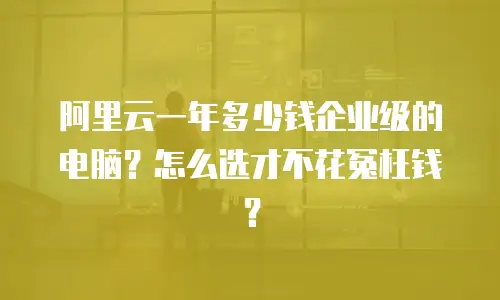 阿里云一年多少钱企业级的电脑？怎么选才不花冤枉钱？