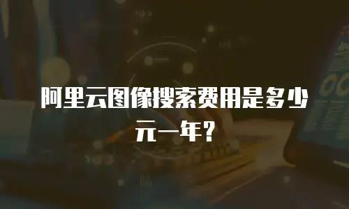 阿里云图像搜索费用是多少元一年？