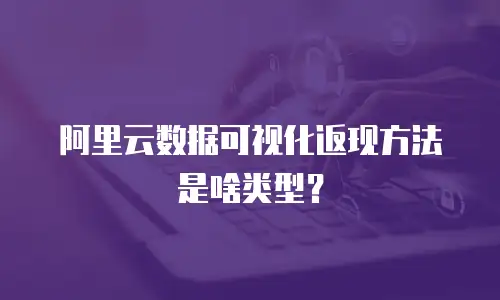 阿里云数据可视化返现方法是啥类型？