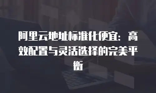 阿里云地址标准化便宜：高效配置与灵活选择的完美平衡