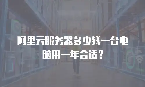 阿里云服务器多少钱一台电脑用一年合适？
