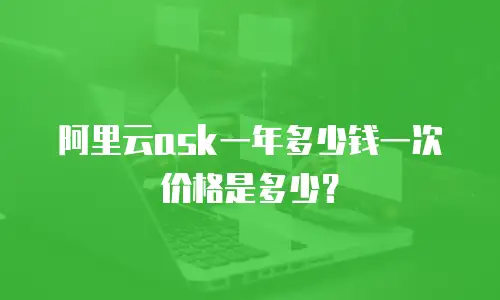 阿里云ask一年多少钱一次价格是多少？