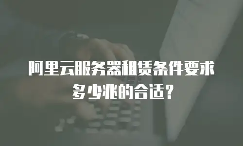 阿里云服务器租赁条件要求多少兆的合适？