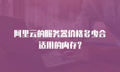 阿里云的服务器价格多少合适用的内存？