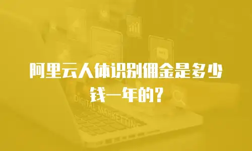 阿里云人体识别佣金是多少钱一年的？
