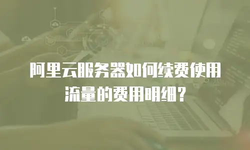阿里云服务器如何续费使用流量的费用明细？