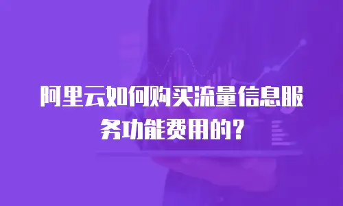 阿里云如何购买流量信息服务功能费用的？