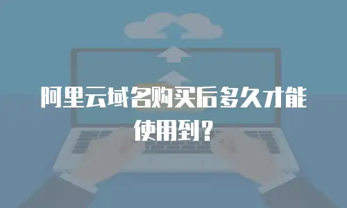 阿里云域名购买后多久才能使用到？