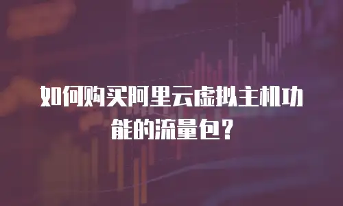 如何购买阿里云虚拟主机功能的流量包？