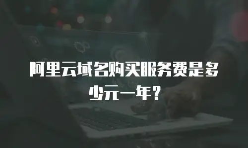 阿里云域名购买服务费是多少元一年？