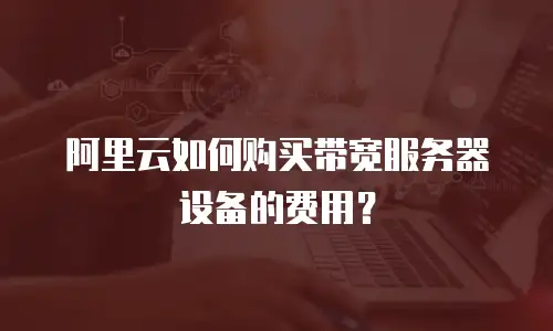 阿里云如何购买带宽服务器设备的费用？