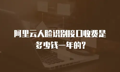 阿里云人脸识别接口收费是多少钱一年的？