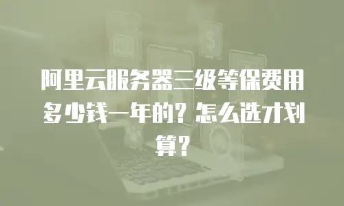 阿里云服务器三级等保费用多少钱一年的？怎么选才划算？