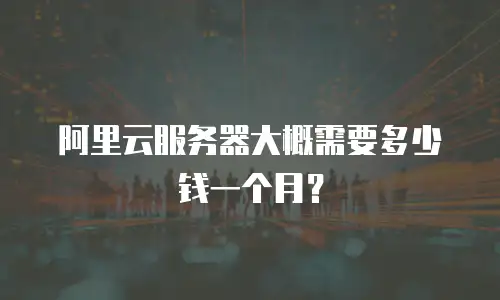 阿里云服务器大概需要多少钱一个月？