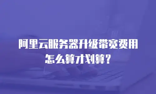 阿里云服务器升级带宽费用怎么算才划算？