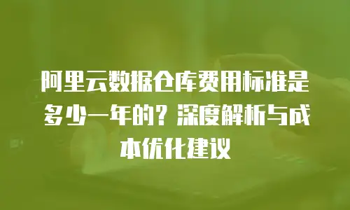 阿里云数据仓库费用标准是多少一年的？深度解析与成本优化建议