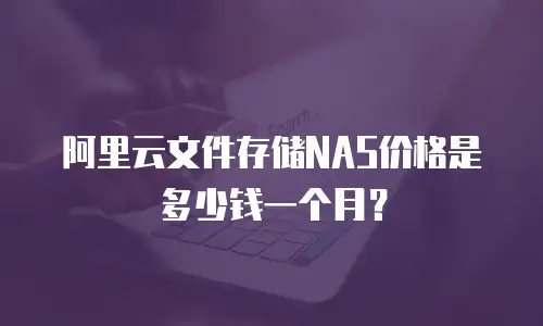 阿里云文件存储NAS价格是多少钱一个月？